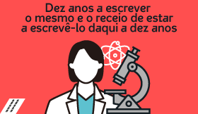 Dez anos a escrever o mesmo e o receio de estar a escrevê-lo daqui a dez anos